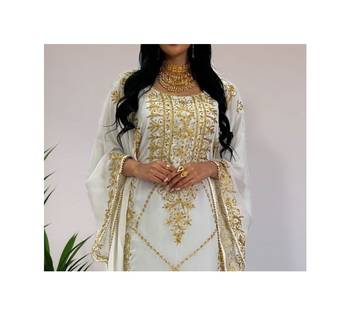 White Wedding Kaftan for Woemn 2