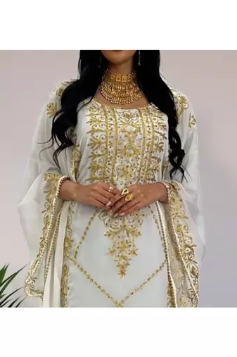 White Wedding Kaftan for Woemn