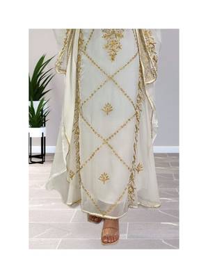 White Wedding Kaftan for Woemn 3