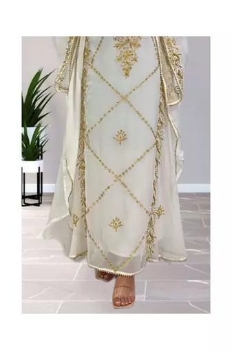 White Wedding Kaftan for Woemn