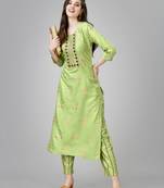 WILNERCROWN Designer ethnic set kurta, pant  set for women for casual and festive wear
