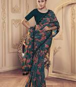 Designer Rama Jimmy Choo Printed Saree with blouse fabric