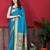 Latest design sky blue color paithani silk saree with blouse piece