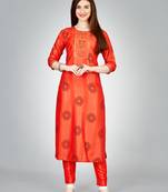 WILNERCROWN Designer ethnic set kurta, pant  set for women for casual and festive wear