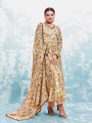 Fusionic multicolor gota patti anarkali-salwar-kameez with dupatta 1