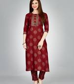 WILNERCROWN Designer ethnic set kurta, pant  set for women for casual and festive wear