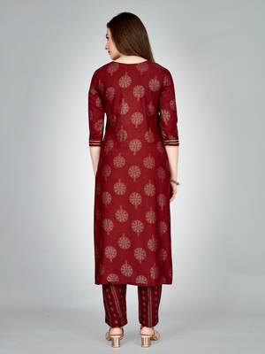 WILNERCROWN Designer ethnic set kurta, pant  set for women for casual and festive wear 2