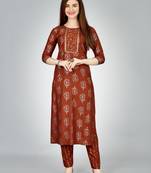 WILNERCROWN Designer ethnic set kurta, pant  set for women for casual and festive wear