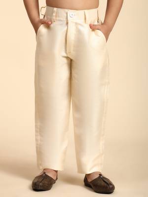 Cream embellished silk indowestern set for boys party,wedding outfits traditional wear 3