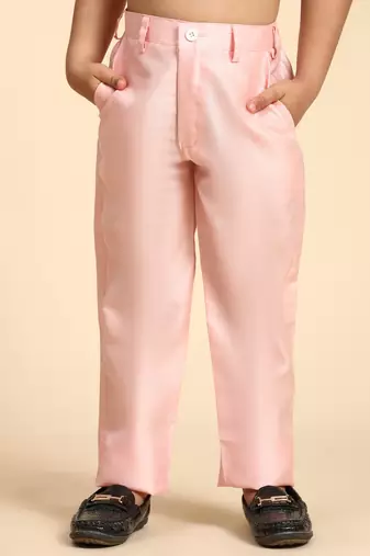 Pink embellished silk indowestern set for boys party,wedding outfits traditional wear