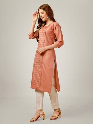 WILNERCROWN Designer ethnic set kurta, pant  set faor women for casual and festive wear 3