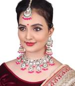  Tradtional Gold Plated Bridal Kundan Choker Wedding Earring Necklace Jewellery Set