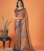 Sangam Prints Multi Color Pashmina Digital Print Party Wear  Pashmina Saree