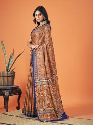 Sangam Prints Multi Color Pashmina Digital Print Party Wear  Pashmina Saree 3