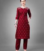 WILNERCROWN Designer ethnic set kurta, pant  set faor women for casual and festive wear