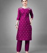 WILNERCROWN Designer ethnic set kurta, pant  set faor women for casual and festive wear