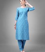 WILNERCROWN Designer ethnic set kurta, pant  set faor women for casual and festive wear