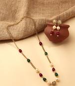 Multicolored Gold-Plated Necklace Set