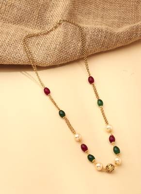 Multicolored Gold-Plated Necklace Set 2