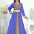 Royal-Blue color Handmade Moroccan Kaftan with hijjab