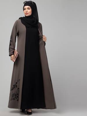 latest embroidered stylish shrug women  Abaya 1