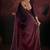Maroon brown coloured diamond zari resham stone embroidered satin party wear saree with blouse piece
