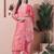 Stylee lifestyle pink muslin digital printed dress material