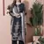 charcoal black muslin embroidered dress material