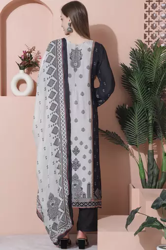 multiColormuslin embroidered dress material