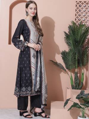 multiColormuslin embroidered dress material 4