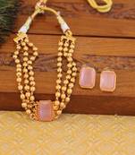 Matte finish small choker with adjustable thread