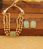 Matte finish small choker with adjustable thread