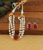 Matte finish small choker with adjustable thread