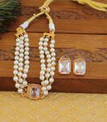 Matte finish small choker with adjustable thread