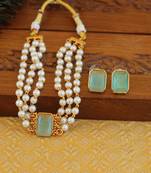 Matte finish small choker with adjustable thread