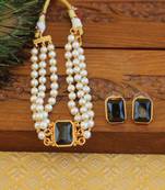 Matte finish small choker with adjustable thread