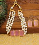 Matte finish small choker with adjustable thread