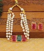 Matte finish small choker with adjustable thread