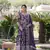 Dazzling smart wine colour heavy gown with dupatta for ethnic party looks