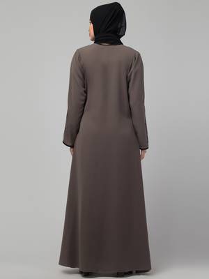 women A-Line embroidered Abaya 2