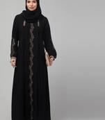 Black Kashibo Threadwork Kaftan