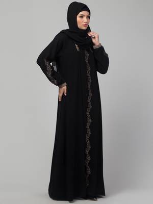 Black Kashibo Threadwork Kaftan 3