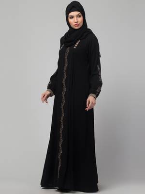 Black Kashibo Threadwork Kaftan 4