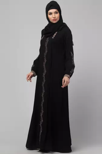 Black Kashibo Threadwork Kaftan