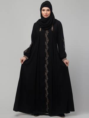 Black Kashibo Threadwork Kaftan 5