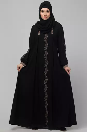 Black Kashibo Threadwork Kaftan