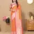 Vedant Vastram Women'S Orange Color Kanjeevaram Silk Blend Saree 