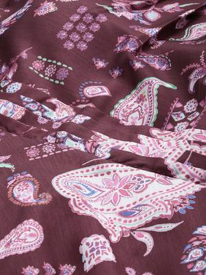 Ethnovog ready to wear maroon digital printed chinon gown 4