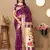 Vedant Vastram Women'S Purple Color Paithani Silk Blend Saree 
