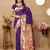 Vedant Vastram Women'S Violet Color Paithani Silk Blend Saree 